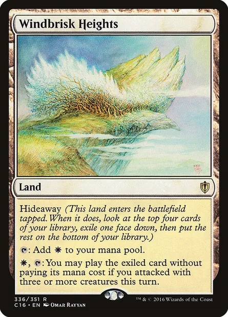Windbrisk Heights, Magic card C16 336 — Commander 2016 set