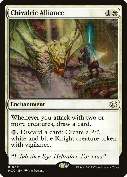 Chivalric Alliance, Magic card MOC 11 — March of the Machine Commander set