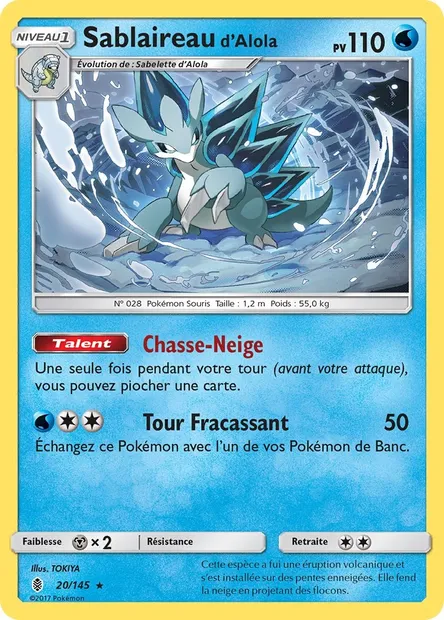 Sablaireau d’Alola, carte Pokémon GRI 20 — extension Gardiens Ascendants
