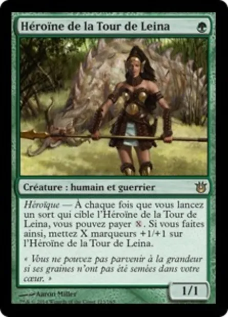 Héroïne de la Tour de Leina, carte Magic BNG 123 — extension Créations divines