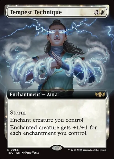 Tempest Technique, Magic card TDC 56 — Tarkir: Dragonstorm Commander set