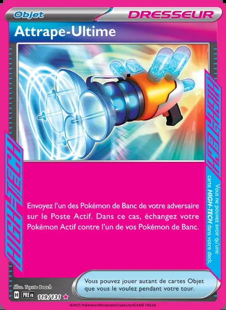 Attrape-Ultime, carte Pokémon PRE 119 — extension Évolutions Prismatiques