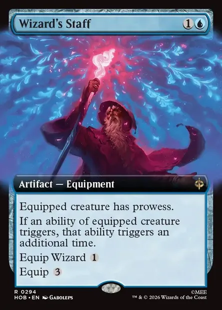 Wizard's Staff, Magic card HOB 294 — The Hobbit set