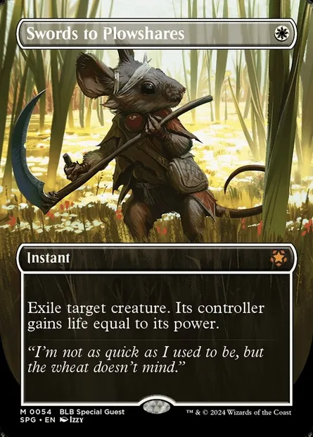 Swords to Plowshares, Magic card SPG 54 — Special Guests set