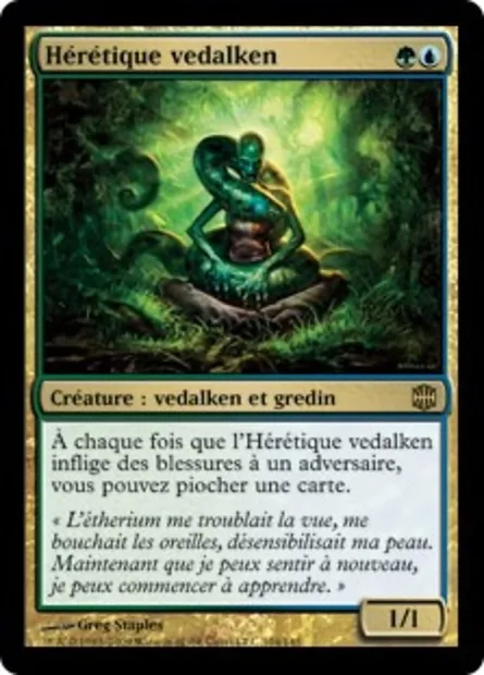 Hérétique vedalken, carte Magic ARB 104 — extension La Renaissance d'Alara