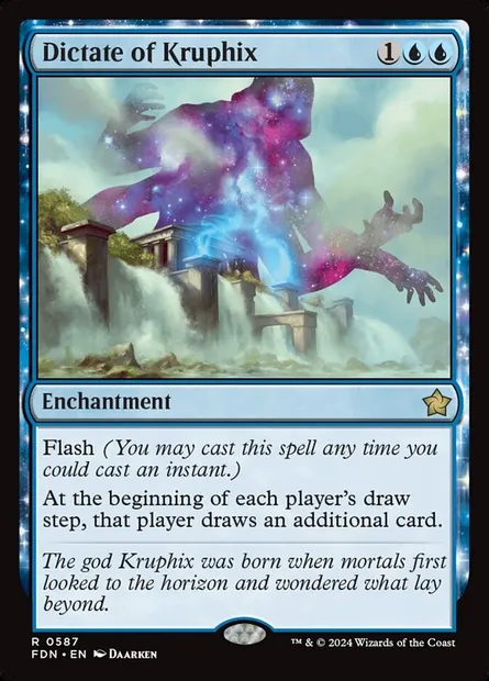 Précepte de Kruphix, carte Magic FDN 587 — extension Foundations