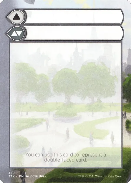 Double-Faced Substitute Card, carte Magic SSTX 4 — extension Strixhaven: School of Mages Substitute Cards