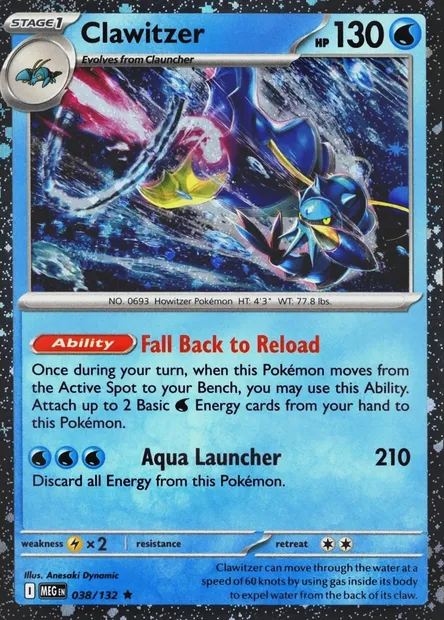 Clawitzer, Pokémon card TDX 038-7 — Theme Deck & Blisters Exclusives set