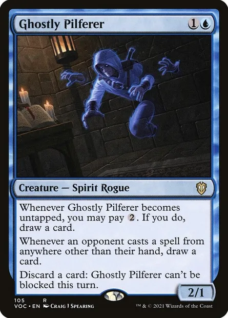 Ghostly Pilferer, Magic card VOC 105 — Crimson Vow Commander set