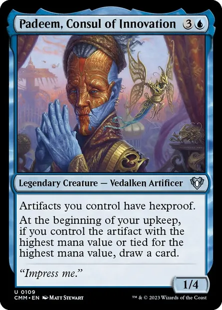 Padeem, Consul of Innovation, Magic card CMM 109 — Commander Masters set