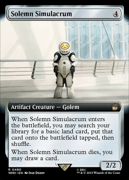 Solemn Simulacrum, Magic card WHO 480 — Doctor Who set