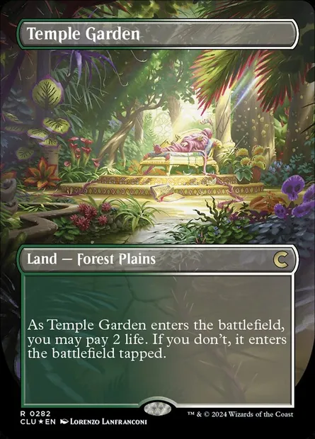 Temple Garden, Magic card CLU 282 — Ravnica: Clue Edition set