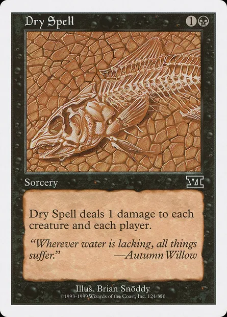 Dry Spell, Magic card 6ED 124 — Classic Sixth Edition set
