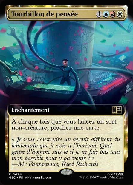 Tourbillon de pensée, carte Magic MSC 424 — extension Marvel Super Heroes Commander