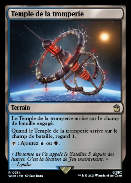 Temple de la tromperie, carte Magic WHO 314 — extension Doctor Who