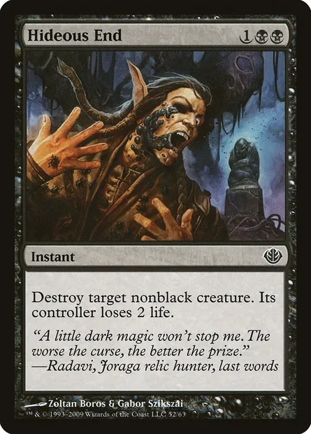 Hideous End, Magic card DDD 52 — Duel Decks: Garruk vs. Liliana set