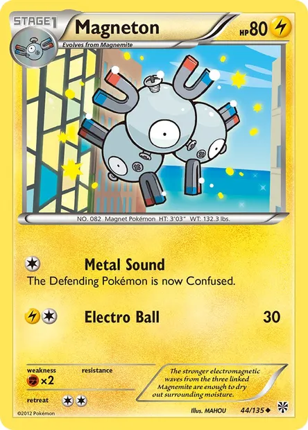 Magneton, Pokémon card PLS 44 — Plasma Storm set