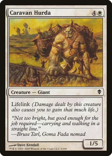 Caravan Hurda, Magic card ZEN 5 — Zendikar set