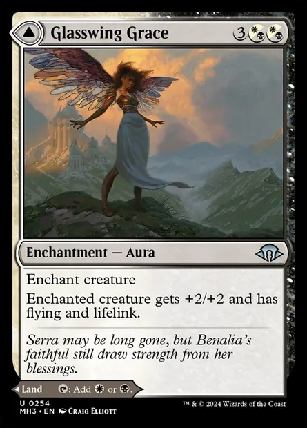 Glasswing Grace // Age-Graced Chapel, Magic card MH3 254 — Modern Horizons 3 set