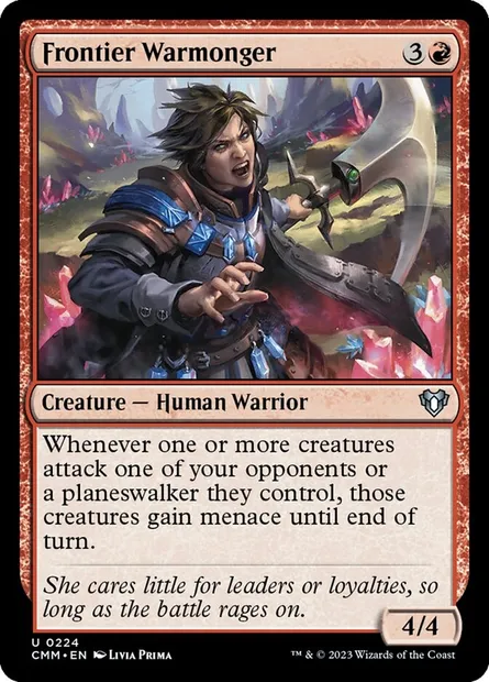 Frontier Warmonger, Magic card CMM 224 — Commander Masters set