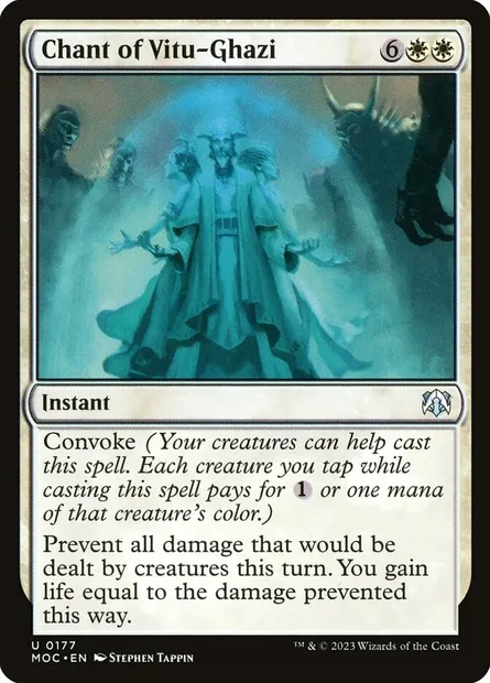 Chant of Vitu-Ghazi, Magic card MOC 177 — March of the Machine Commander set