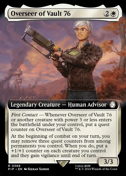 Superviseur de l'Abri 76, carte Magic PIP 368 — extension Fallout