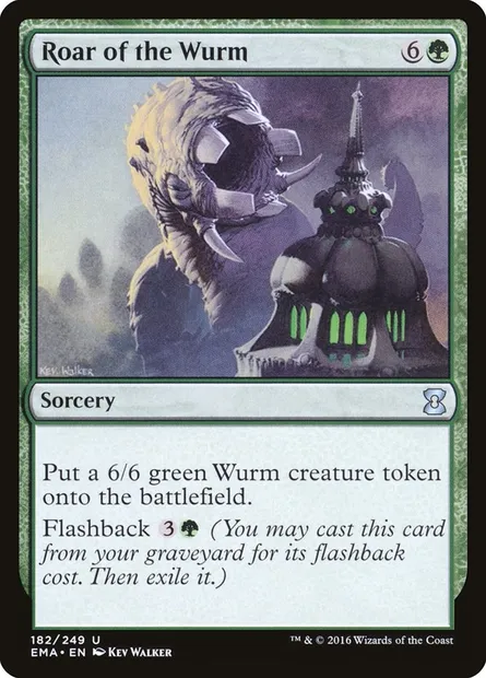 Roar of the Wurm, Magic card EMA 182 — Eternal Masters set