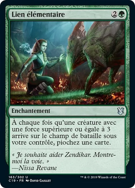Lien élémentaire, carte Magic C19 163 — extension Commander 2019