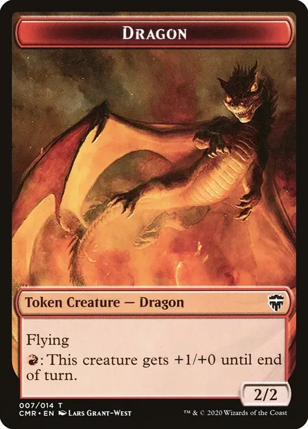 Dragon, carte Magic TCMR 7 — extension Commander Legends Tokens
