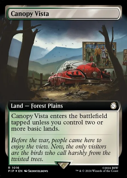 Canopy Vista, Magic card PIP 1016 — Fallout set