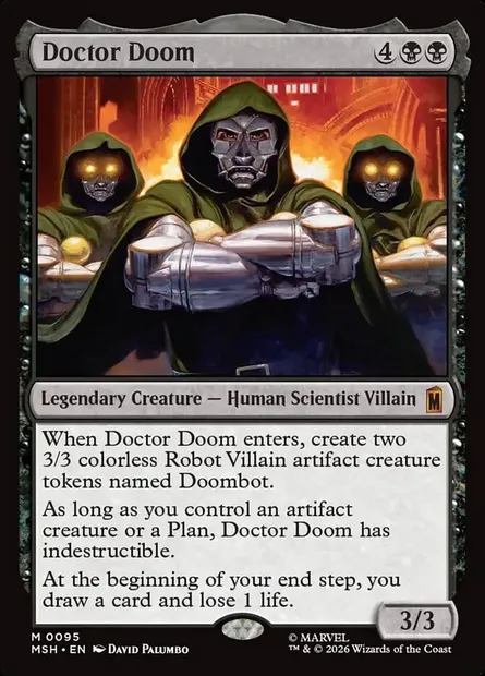 Doctor Doom, Magic card MSH 95 — Marvel Super Heroes set