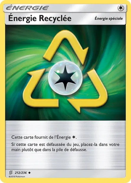 Énergie Recyclée, carte Pokémon UNM 212 — extension Harmonie des Esprits
