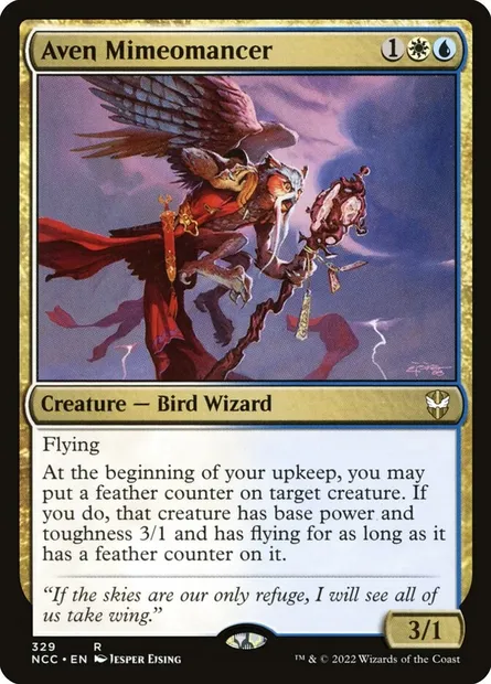 Aven Mimeomancer, Magic card NCC 329 — New Capenna Commander set