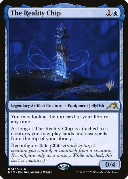 La Puce de Réalité, carte Magic PNEO 74p — extension Kamigawa: Neon Dynasty Promos
