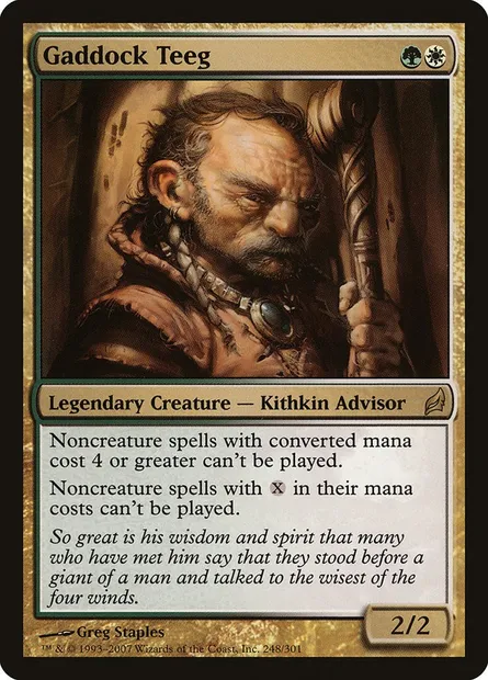 Gaddock Teeg, Magic card LRW 248 — Lorwyn set