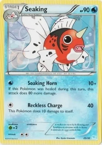 Seaking, Pokémon card TK9S 025 — XY Trainer Kit: Pikachu Libre & Suicune (Suicune) set