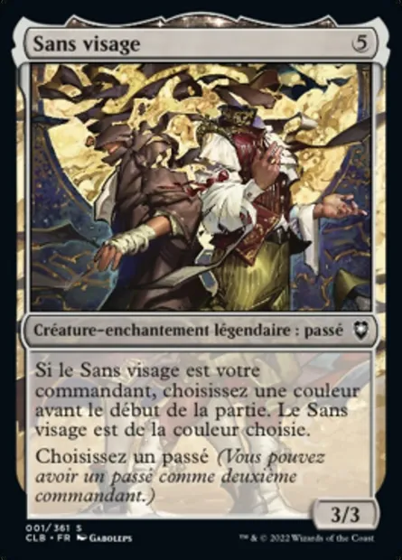 Sans visage, carte Magic CLB 1 — extension Commander Légendes : la bataille de la Porte de Baldur