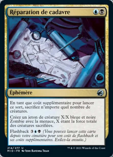 Réparation de cadavre, carte Magic MID 214 — extension Innistrad : chasse de minuit