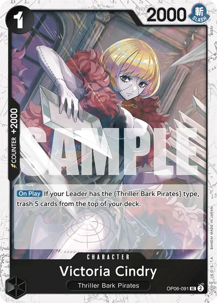 Victoria Cindry, One Piece card OP06-091 — WINGS OF THE CAPTAIN set