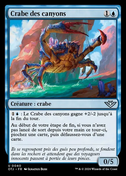 Crabe des canyons, carte Magic OTJ 40 — extension Outlaws of Thunder Junction