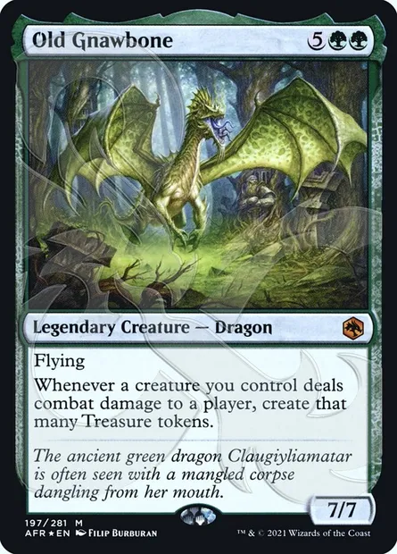 Old Gnawbone, Magic card PAFR 197a — Adventures in the Forgotten Realms Promos set