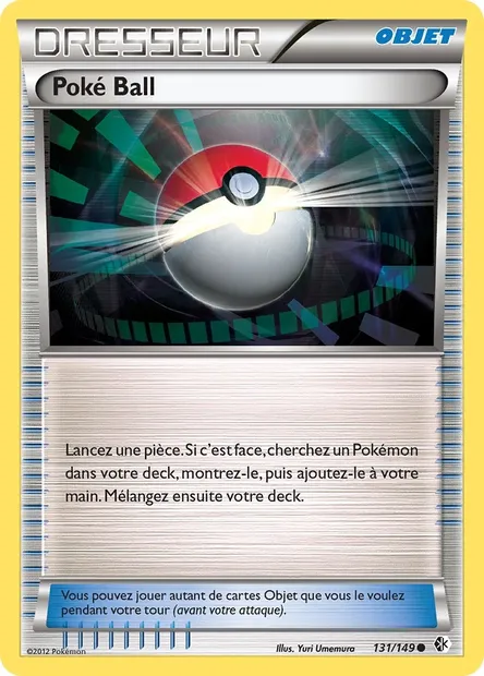 Poké Ball, carte Pokémon BCR 131 — extension Frontières Franchies