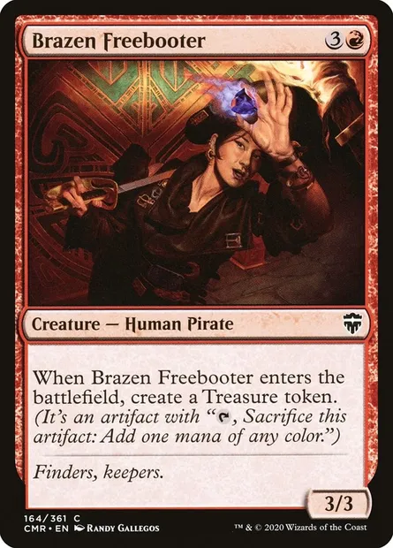 Brazen Freebooter, Magic card CMR 164 — Commander Legends set