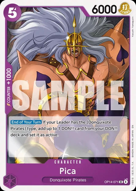 Pica, One Piece card OP14-071 — THE AZURE SEA’S SEVEN set