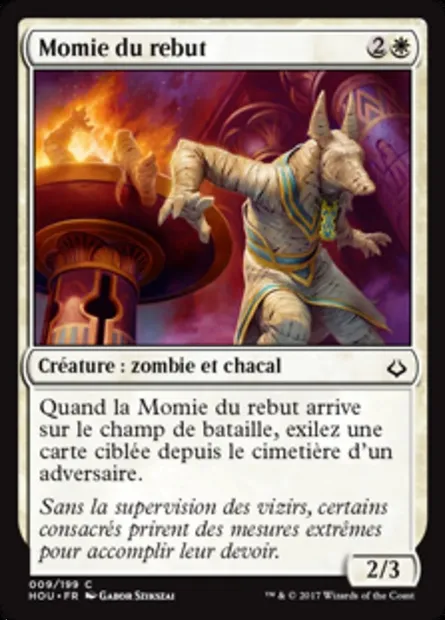 Momie du rebut, carte Magic HOU 9 — extension L’âge de la destruction