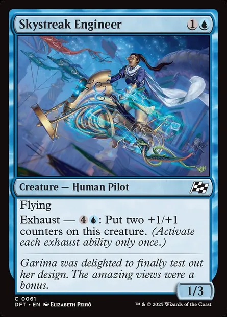 Skystreak Engineer, Magic card DFT 61 — Aetherdrift set