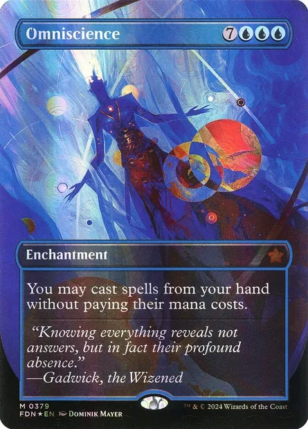 Omniscience, Magic card FDN 379 — Foundations set