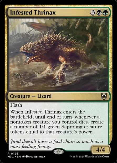 Infested Thrinax, Magic card M3C 126 — Modern Horizons 3 Commander set
