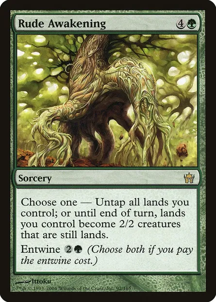 Éveil brusque, carte Magic 5DN 92 — extension La Cinquième Aube