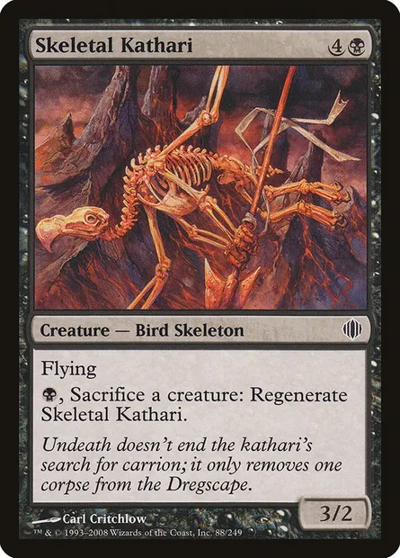 Skeletal Kathari, Magic card ALA 88 — Shards of Alara set